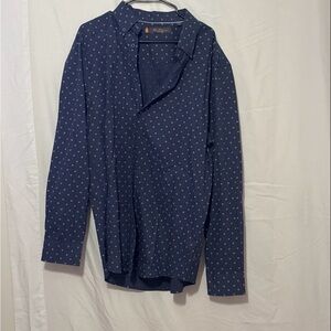 Ben Sherman Dark Blue Patterned Shirt